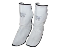 Leather Welders Leg Guards, Flame & Heat Resistant, Split Cowhide, Adjustable Straps, Superior Lower Leg Protection for Welding Safety